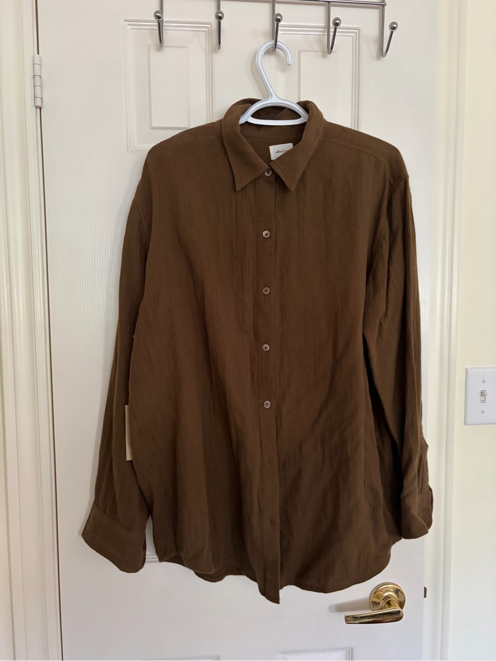 Wilfred Sail Brown Button-Down Shirt